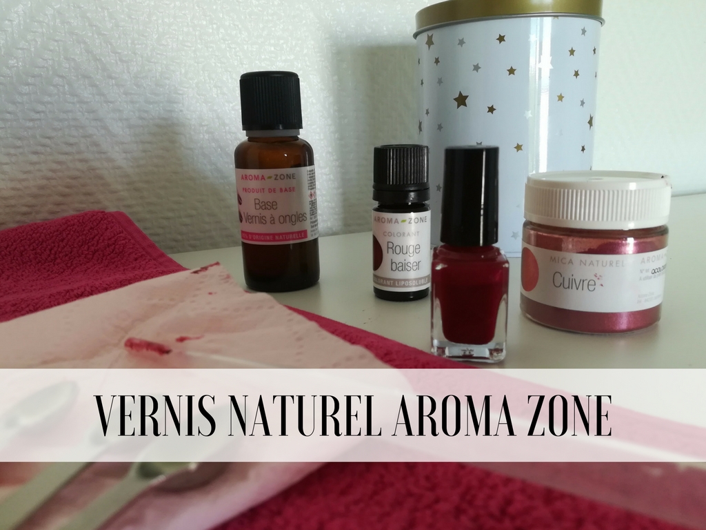 Vernis Naturel de chez Aroma Zone Red Glitter Margaux Lifestyle