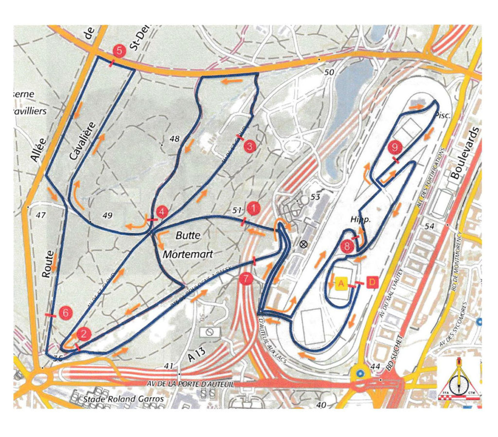 le parcours 10 km de l'Hexagone 2017