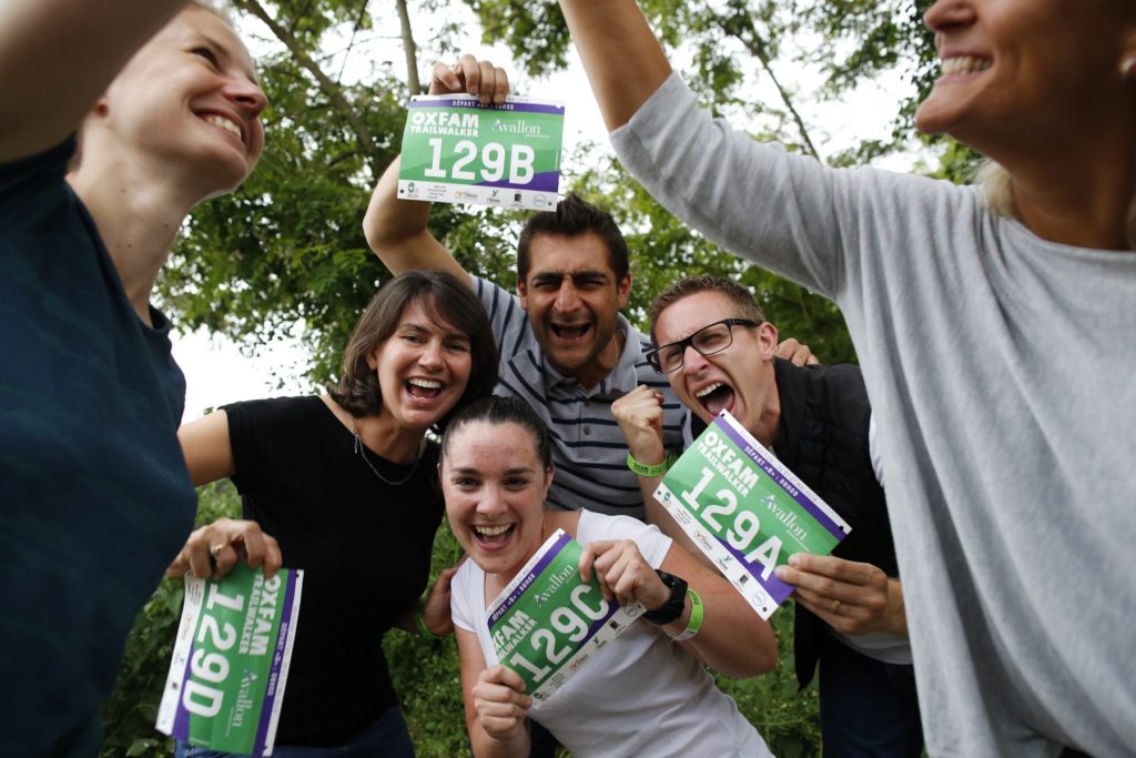 La Newfeel Team au retrait des dossards de l'OXFAM TrailWalker 2018