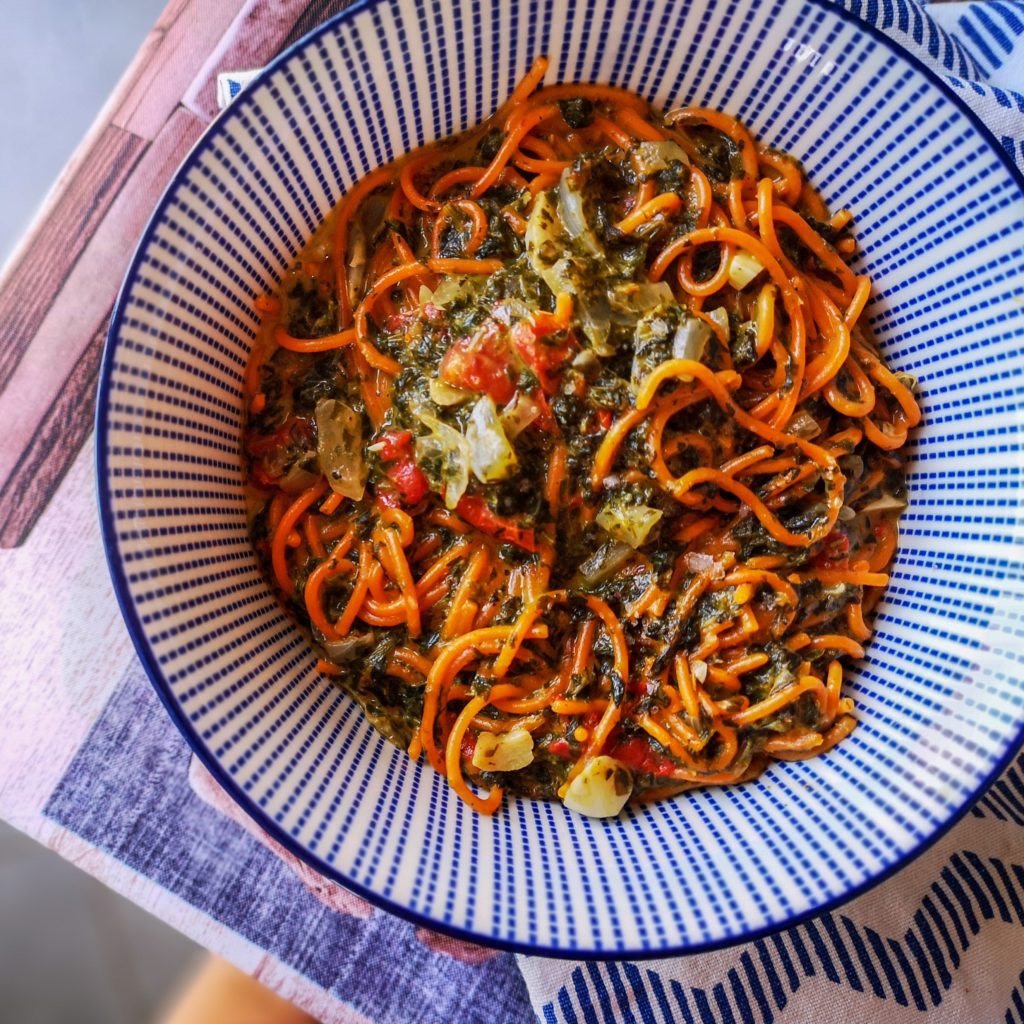 One-Pot Pasta Epinards & Tomates | Recette Végétarienne ...