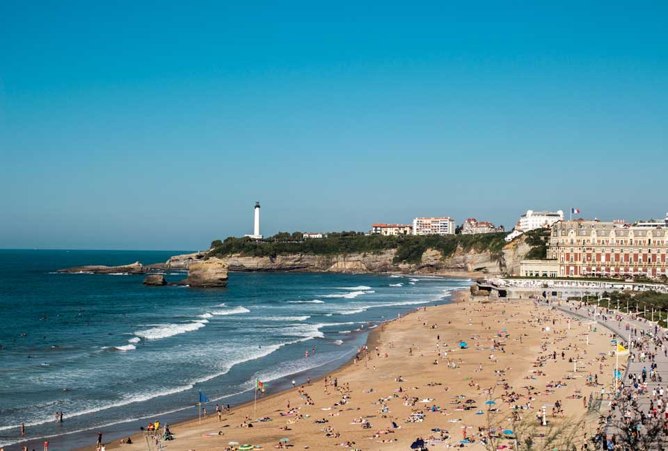 visiter biarritz lors d'un road trip allant d'Hendaye au bassin d'Arcachon