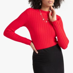 Pull torsadé rouge