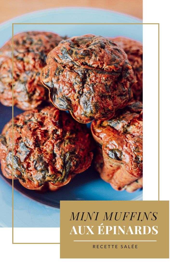 Aujourd'hui, je te parle ma recette pour réaliser de délicieux mini muffins aux épinards. Une recette à la fois simple, saine et gourmande qui ravira tous les estomacs !