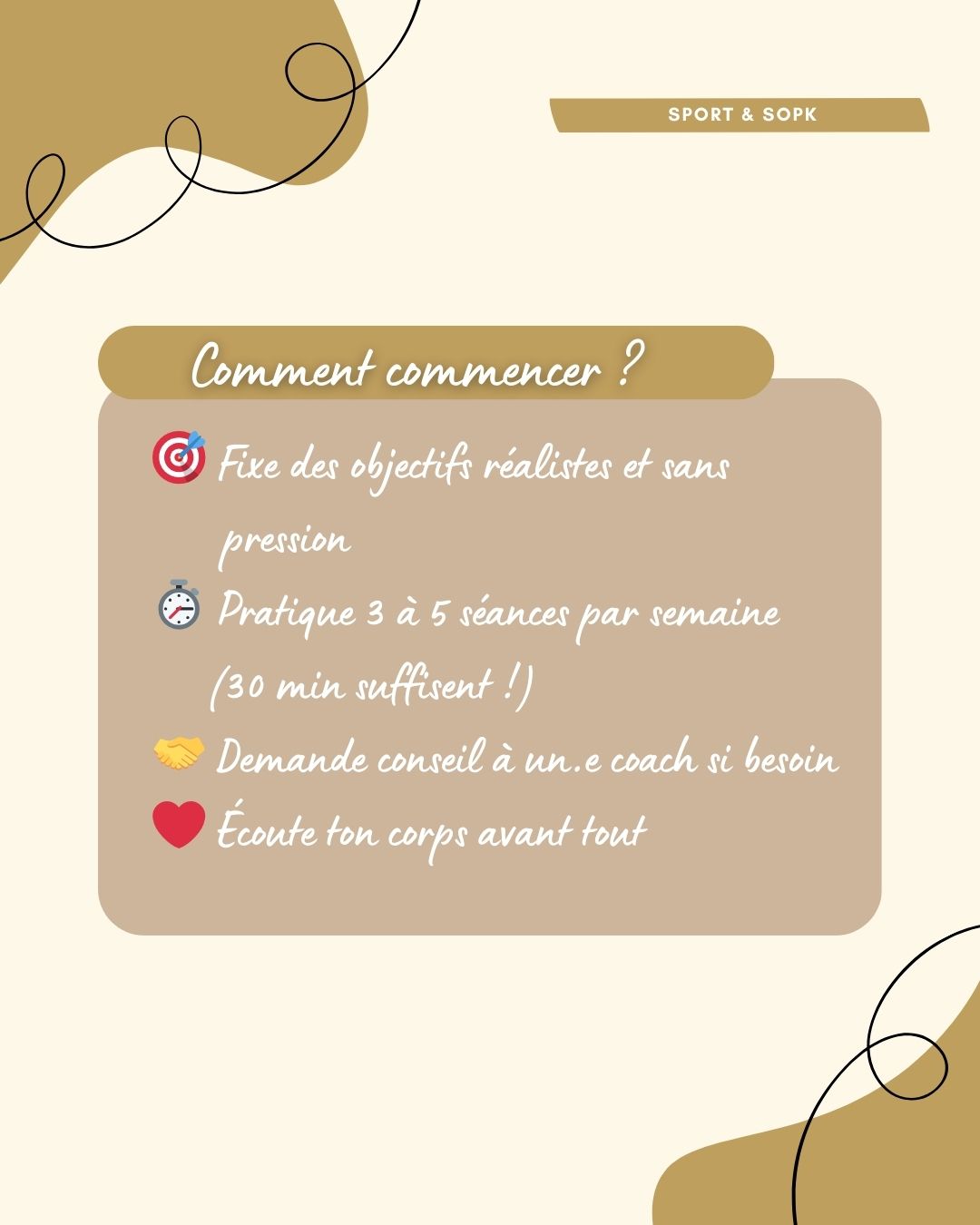 Le syndrome des ovaires polykystiques (SOPK) est un trouble hormonal fréquent chez les femmes en âge de procréer, caractérisé par des cycles irréguliers, un excès d’androgènes et parfois des ovaires polykystiques. Il s’accompagne souvent de symptômes métaboliques comme la résistance à l’insuline, la prise de poids abdominale et une inflammation de bas grade. Bien que chronique, le SOPK peut être efficacement pris en charge grâce à une combinaison de suivi médical, adaptations alimentaires, activité physique et, si nécessaire, traitements médicamenteux ou compléments.